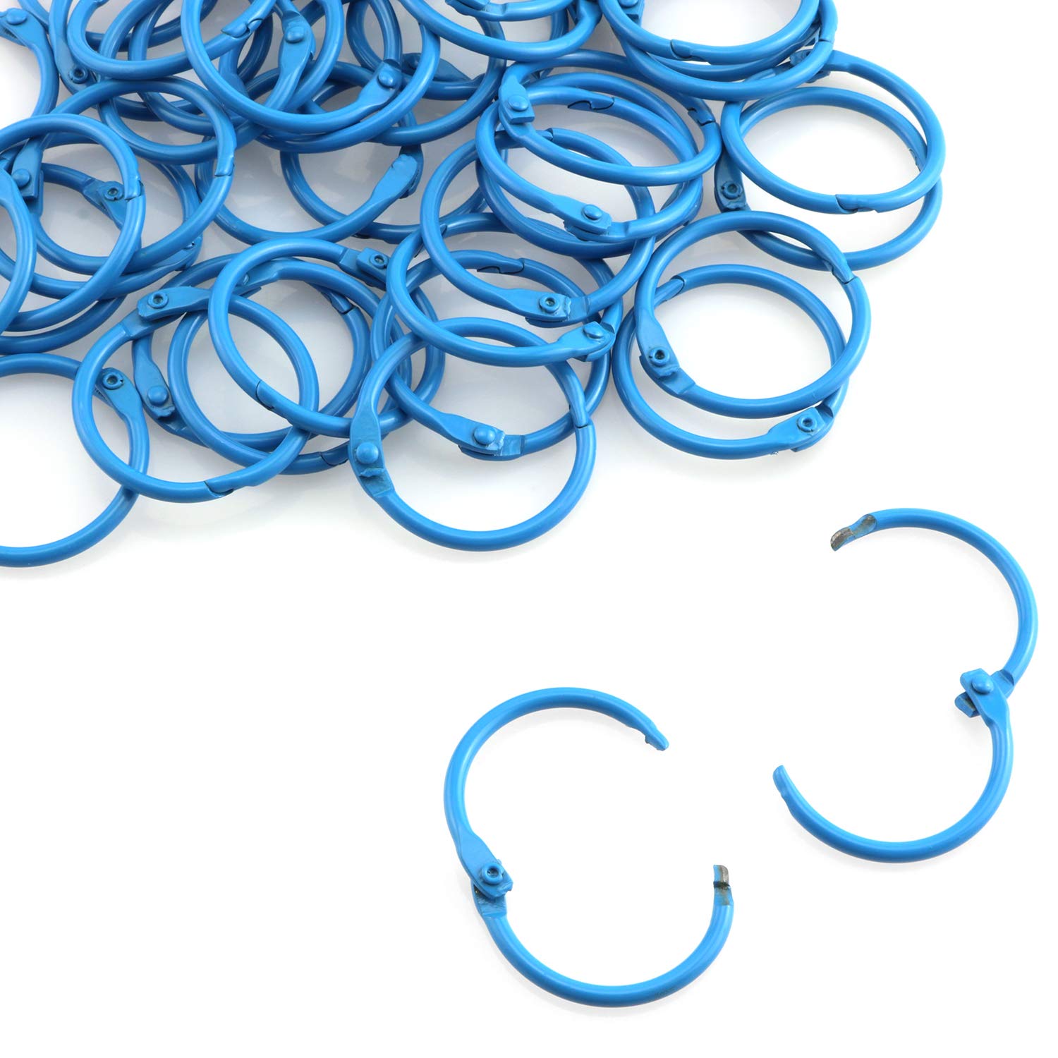 Lind Kitchen 50Pcs 1' Book Ring Metal Loose Leaf Ring,Book Binder Hinged Buckle Rings Scrapbook Sketchbook Craft Photo Album Di