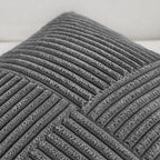 Fancy Homi Dark Gray Lumbar Decorative Throw Pillow Covers 12X20 Inch For Living Room Couch Bed Sofa, Farmhouse Home Decor, Soft