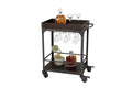 Best Quality Furniture Server Cart, Rustic Expresso