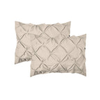Elegant Comfort Luxury Softest, Coziest 8-Piece Bed-In-A-Bag Comforter Set - Silky Soft Complete Set Includes Bed Sheet Set With Double Sided Storage Pockets, Full/Queen, Linen