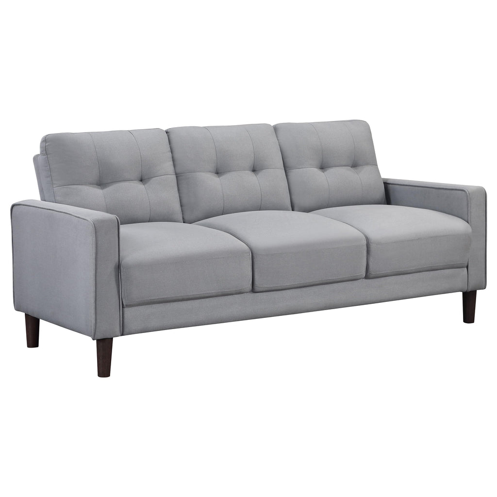 Coaster Home Furnishings Bowen Upholstered Track Arm Tufted Sofa Grey