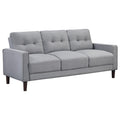 Coaster Home Furnishings Bowen Upholstered Track Arm Tufted Sofa Grey