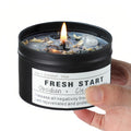Crystal Candles, Healing Magic Candles, Mind-Body Meditation, Gifts to Encourage Women, New Job Gifts.(Fresh Start)
