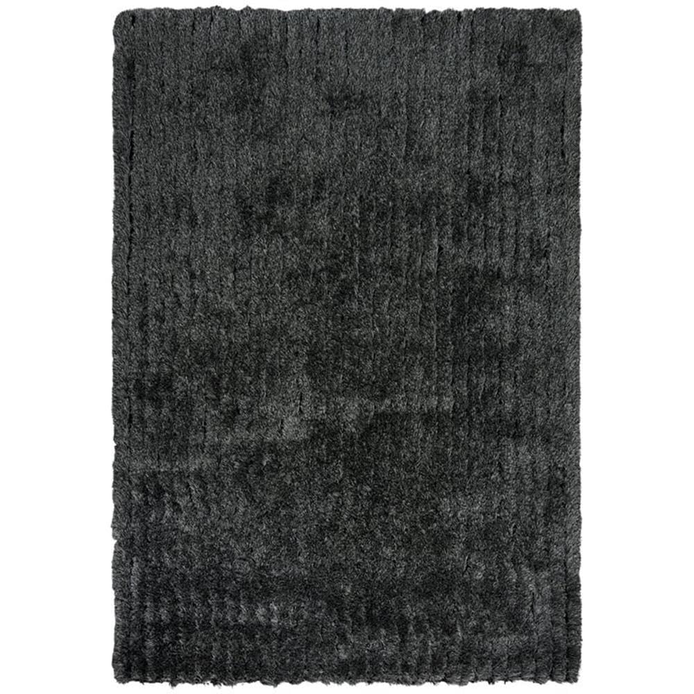 Alora Decor Eclipse 7'6"X9'6" Striped Shag Black/Gray/Rust/Blue Tufted Area Rug