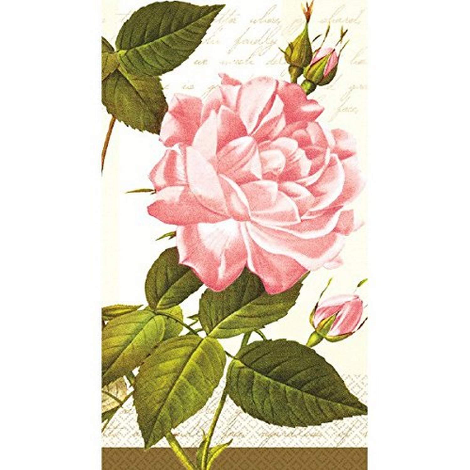 Vintage Rose Guest Towels, 8'' x 4'' (Pack of 16) - Premium Classic Hand Towels, Ideal for Parties, Birthdays, & Any Celebration