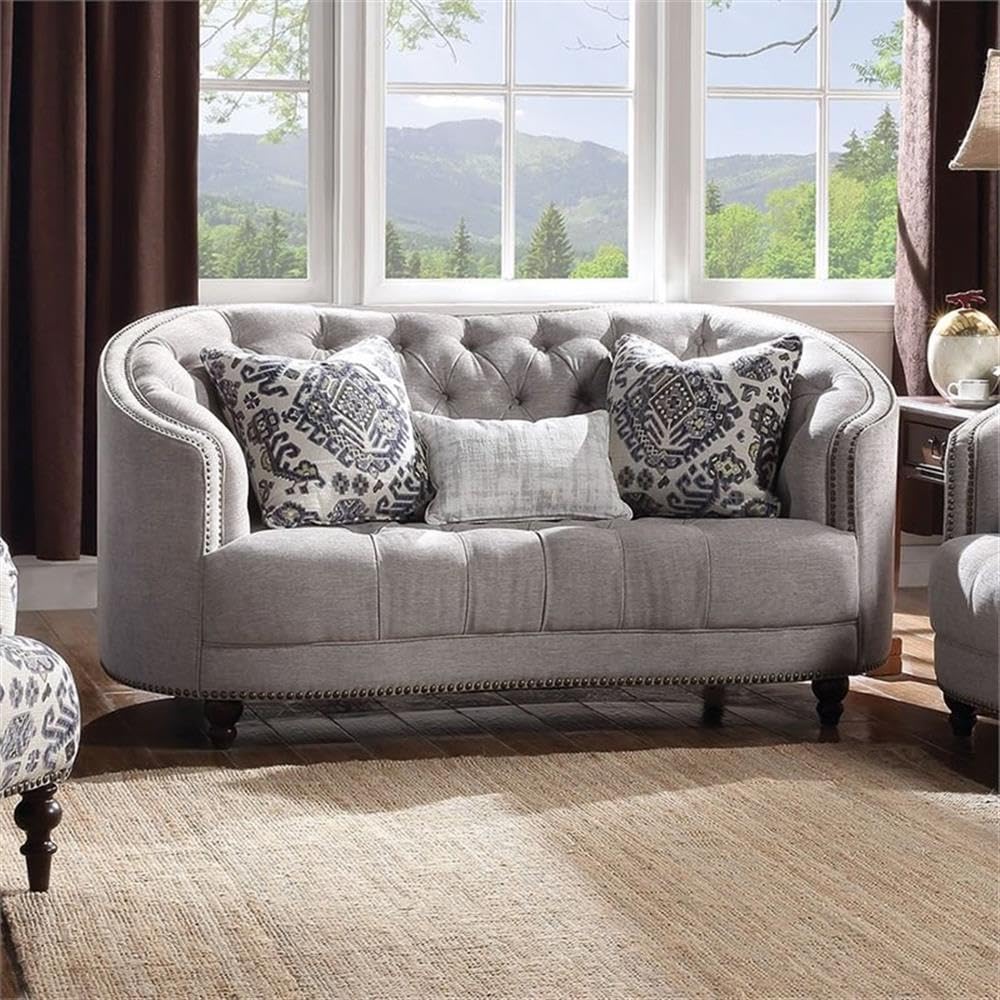 Acme Saira Button Tufted Loveseat