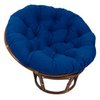 Blazing Needles Twill Papasan Cushion, 48 in x 6 in x 48 in, Brown