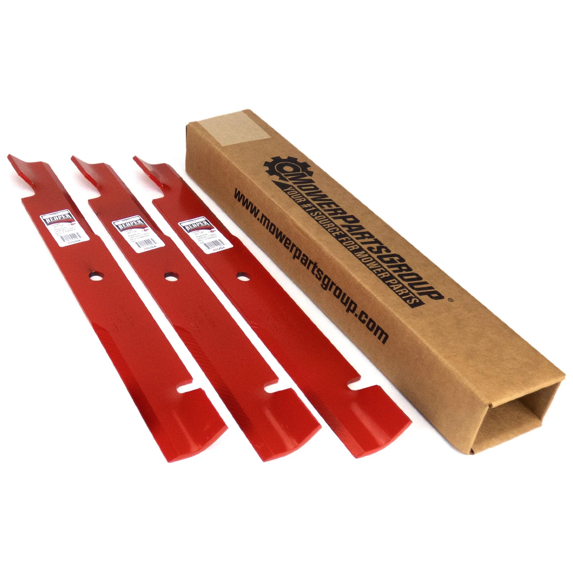 (3) Reaper 60' Hustler Bad Boy Gravely Toro 20.5' Mower Blades Made In Usa