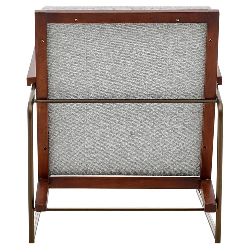 Npd Furniture And More Damian Fabric Arm Accent Chair, Beige