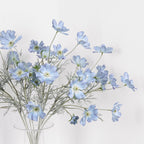2 Pcs Artificial Fake Flowers Plants Cosmos Silk Flower Arrangements Wedding Bouquets Decorations Plastic Floral Table Centerpie