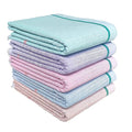 Mk weaves 100% Cotton Towel Gamcha (300 GSM /31x66 Inches) for Men & Women Skin Friendly Shrink Proof Pack of 5