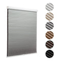 MYshade Blackout Cordless Cellular Shades Honeycomb Shade for Indoor Windows Room Darkening Grey Blinds for Home Office Pull Dow