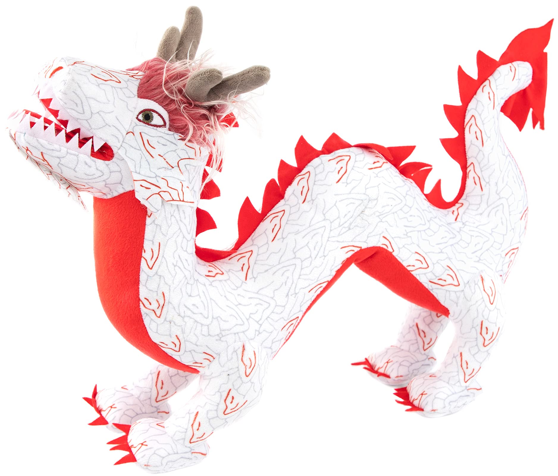 Jay Franco Marvel Shang Chi Dragon Plush Stuffed Pillow Buddy - Super Soft Polyester Microfiber, 17 inch