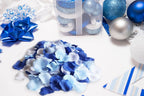 Allheartdesires Mixed Blue And White Artificial Silk Flower Rose Petals For Wedding Aisle Decorations Flower Girl Scatter Petals