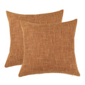 Uxcell Pack Of 2 Linen Throw Pillow Covers, Blank Cotton Lined Linen Cushion Cover,Decorative Square Throw Pillowcases For Couch