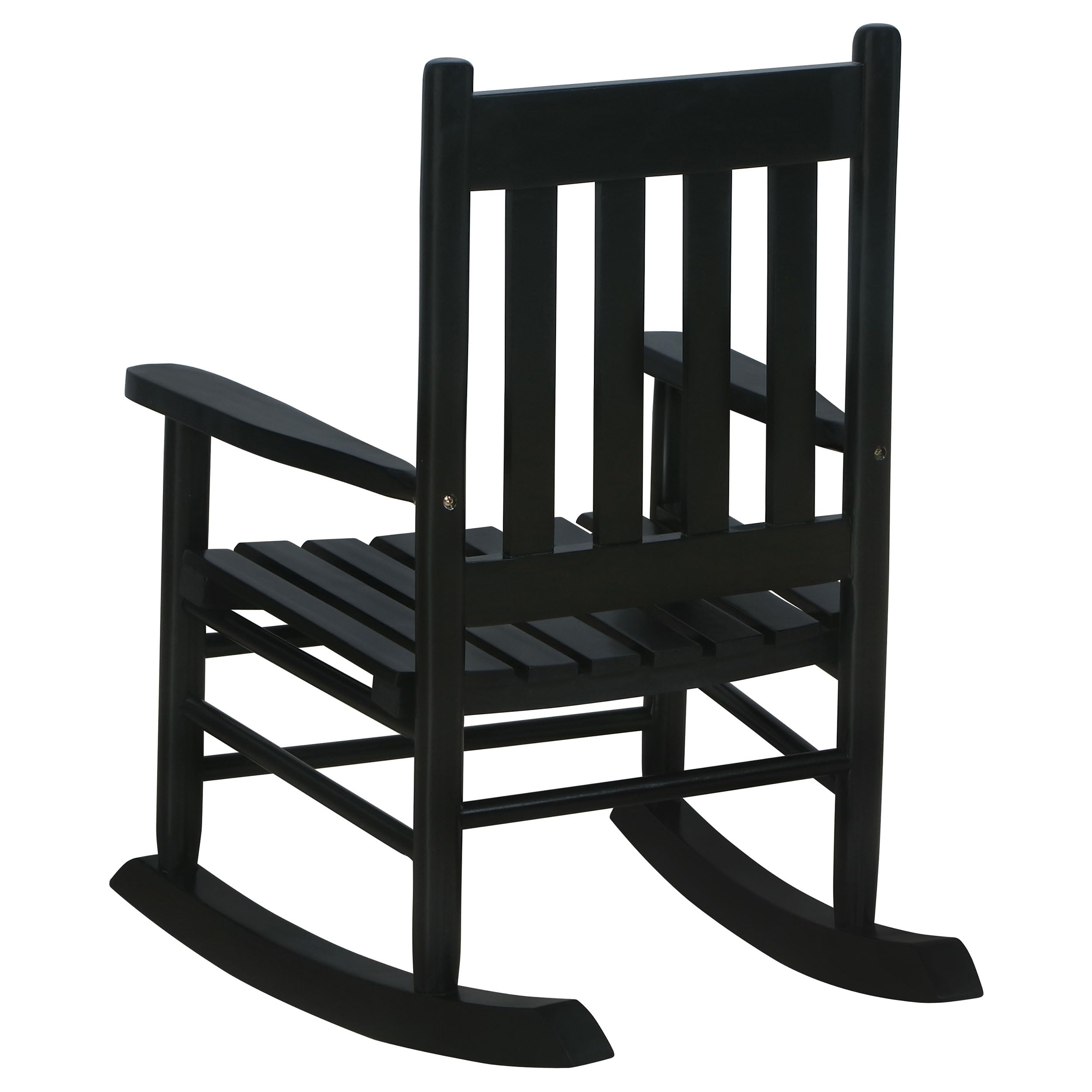 Coaster Home Furnishings Annie Slat Back Solid Wood Kids Rocking Chair Black