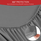 Twin Fitted Sheets 2 Pack Only, Mattress Up To 15 Inches Deep Pocket, Ultra Soft And Breathable Twin Bed Sheets, Long Lasting Si