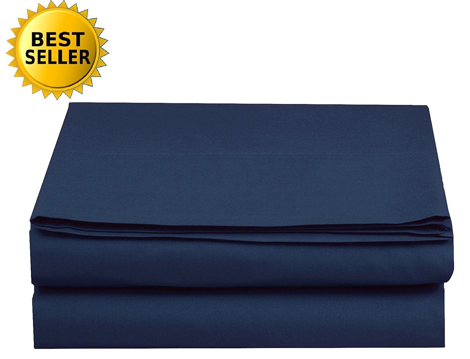 Luxury Fitted Sheet On Amazon Elegant Comfort Wrinkle-Free 1500 Premier Hotel Quality 1-Piece Fitted Sheet, Queen Size, Navy Blu