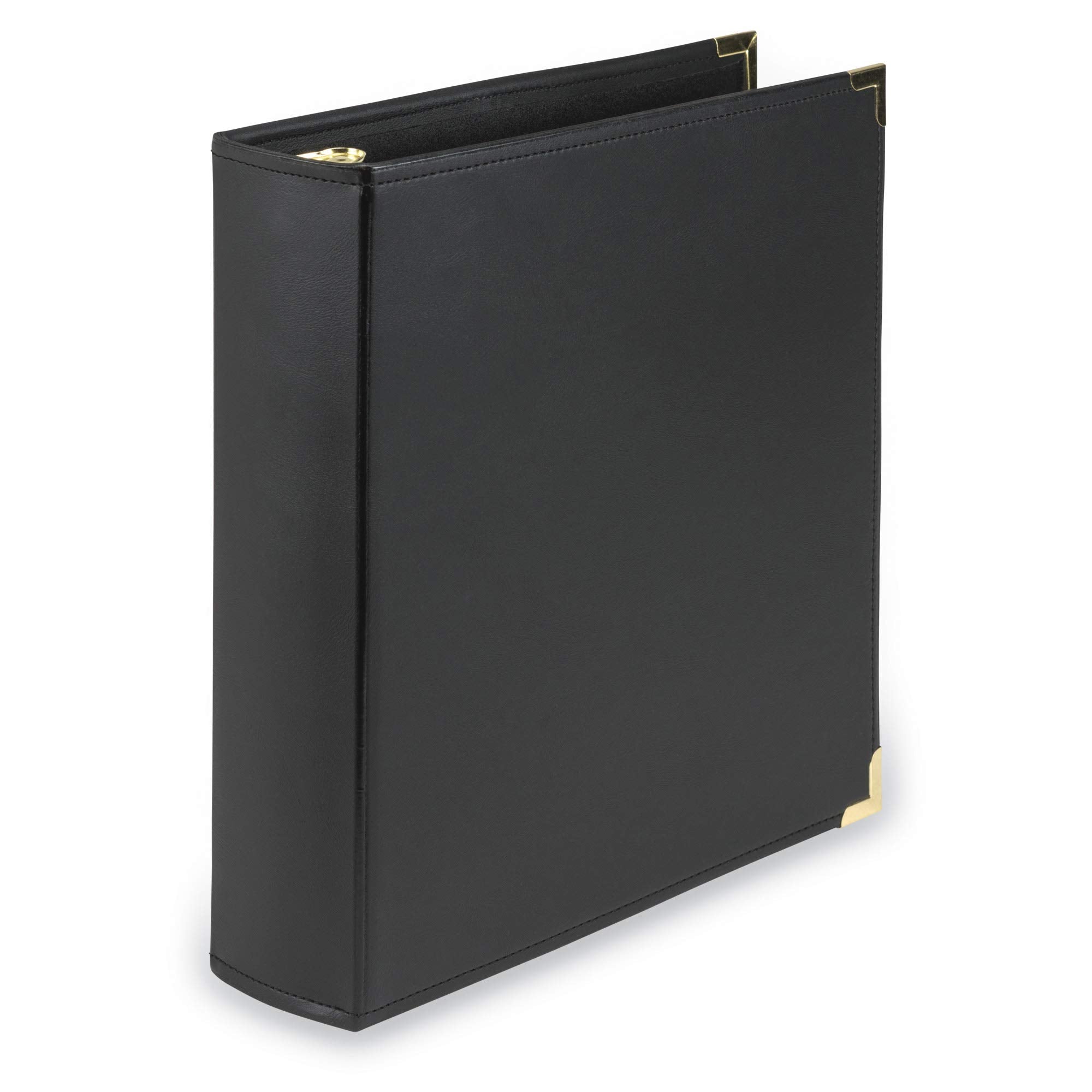 Samsill Classic Collection Executive Presentation 3 Ring Binder/Portfolio Binder, 2 Inch Binder, Brass Round Ring (Holds 425 She