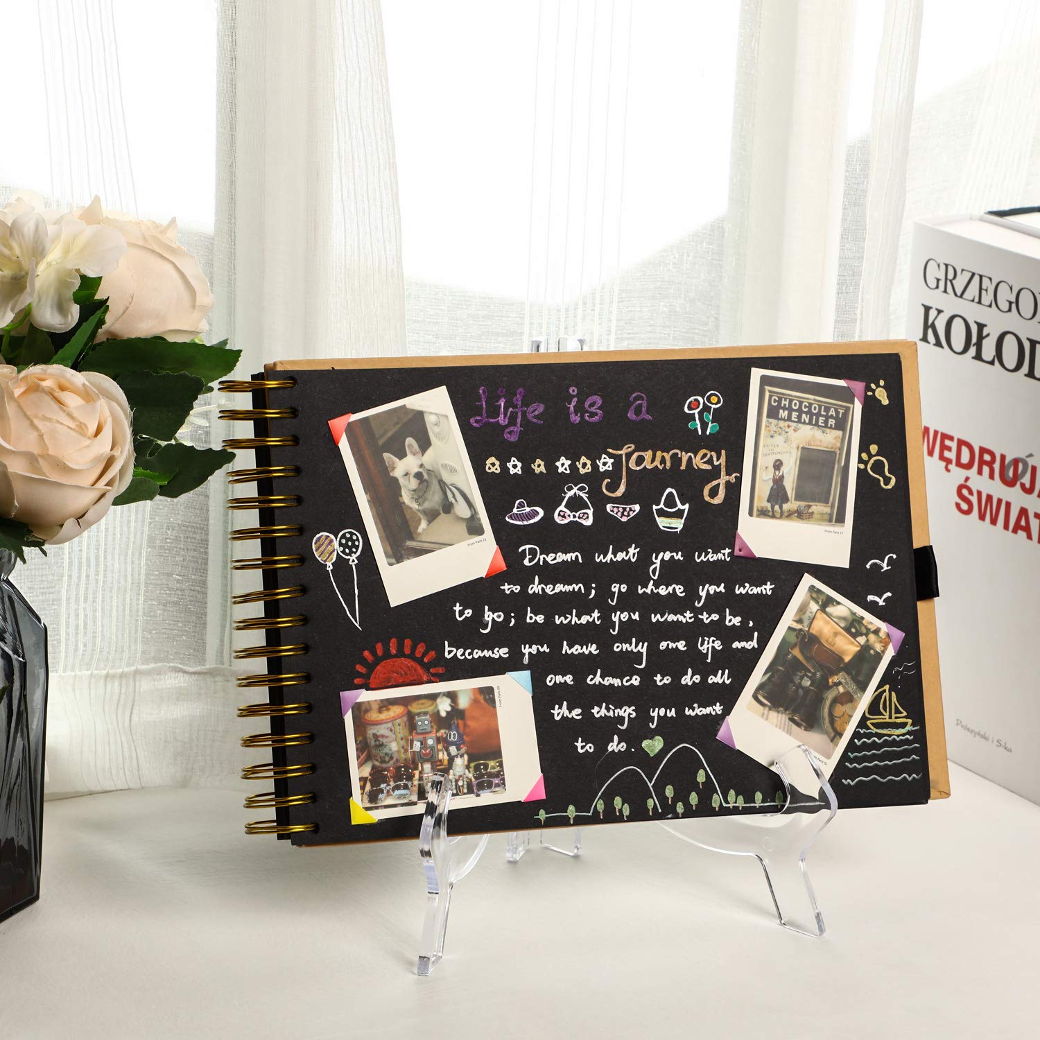 2 Pieces, 9.8 Inches Clear Acrylic Easels Display Stands/Plate Stands For Display Photos Holder Picture Frames Or Other Items At