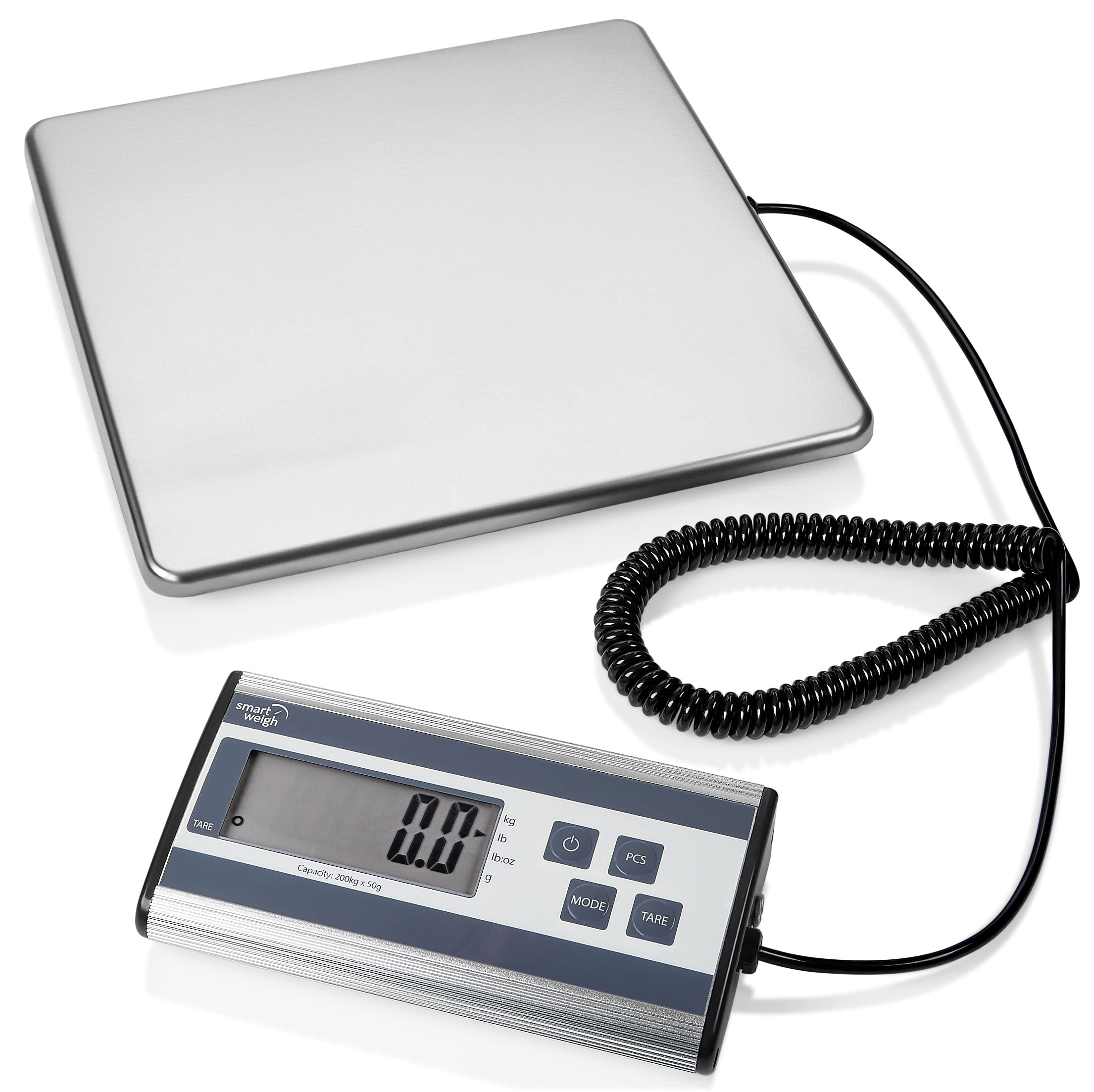 Smart Weigh 440Lbs X 6 Oz. Digital Heavy Duty Shipping And Postal Scale, With Durable Stainless Steel Large Platform, Ups Usps P