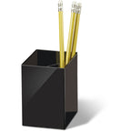 Officemate International Corp. 93681 Pencil Cup, Three Compartments, 2-7/8-Inch X2-7/8-Inch X4-Inch , Black