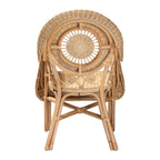 Bali & pari Putri Modern Bohemian Natural Rattan Arm Chair