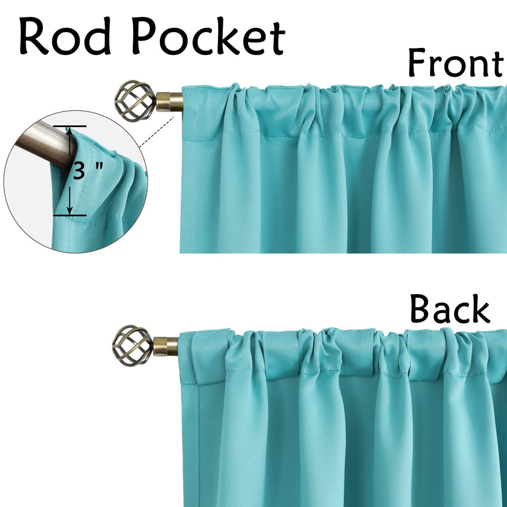 Bgment Rod Pocket And Back Tab Blackout Curtains For Bedroom - Thermal Insulated Room Darkening Curtains For Living Room, 2 Window Curtain Panels (42 X 63 Inch, Natural Camel)
