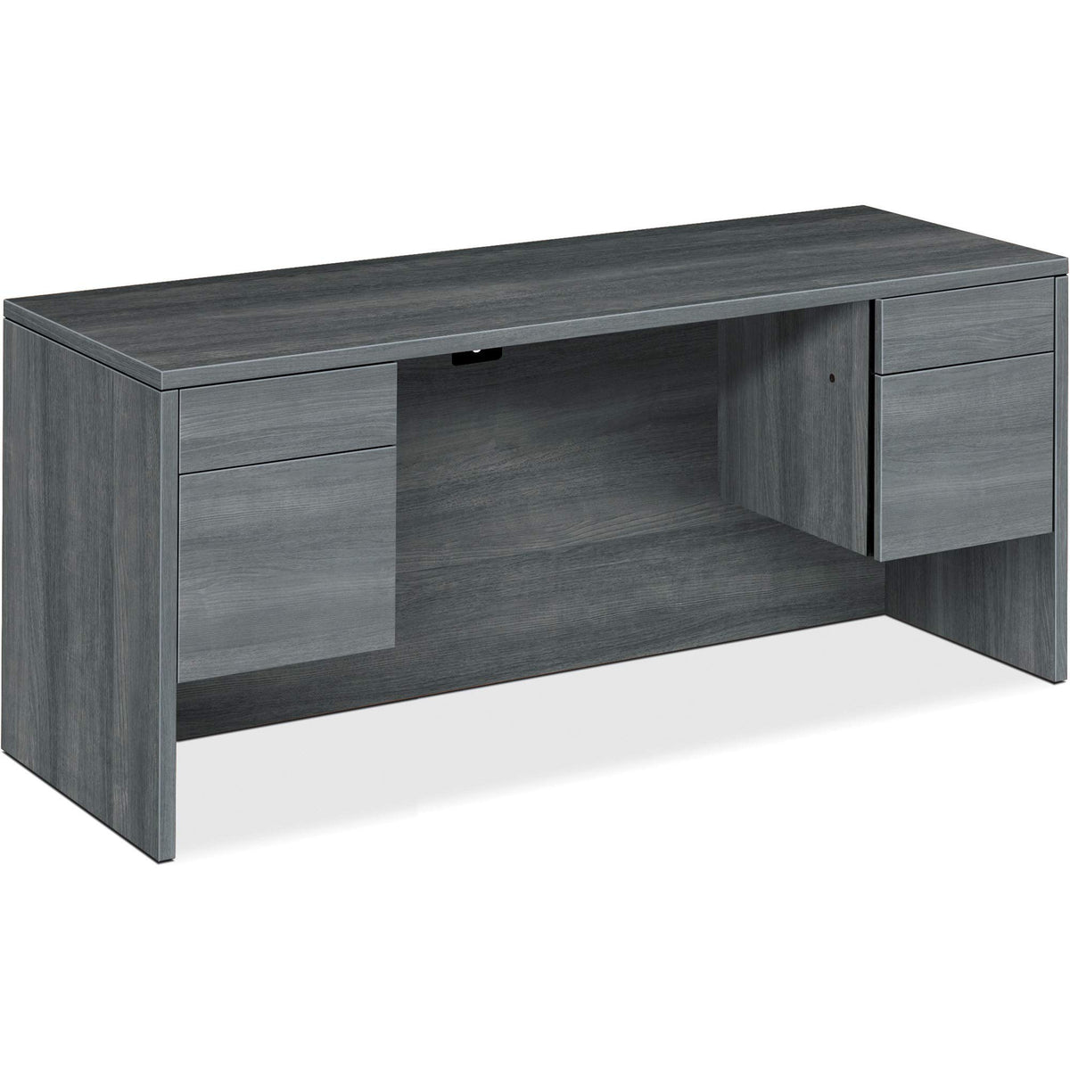 HON 10500 Series Box/File Kneespace Credenza, Sterling Ash