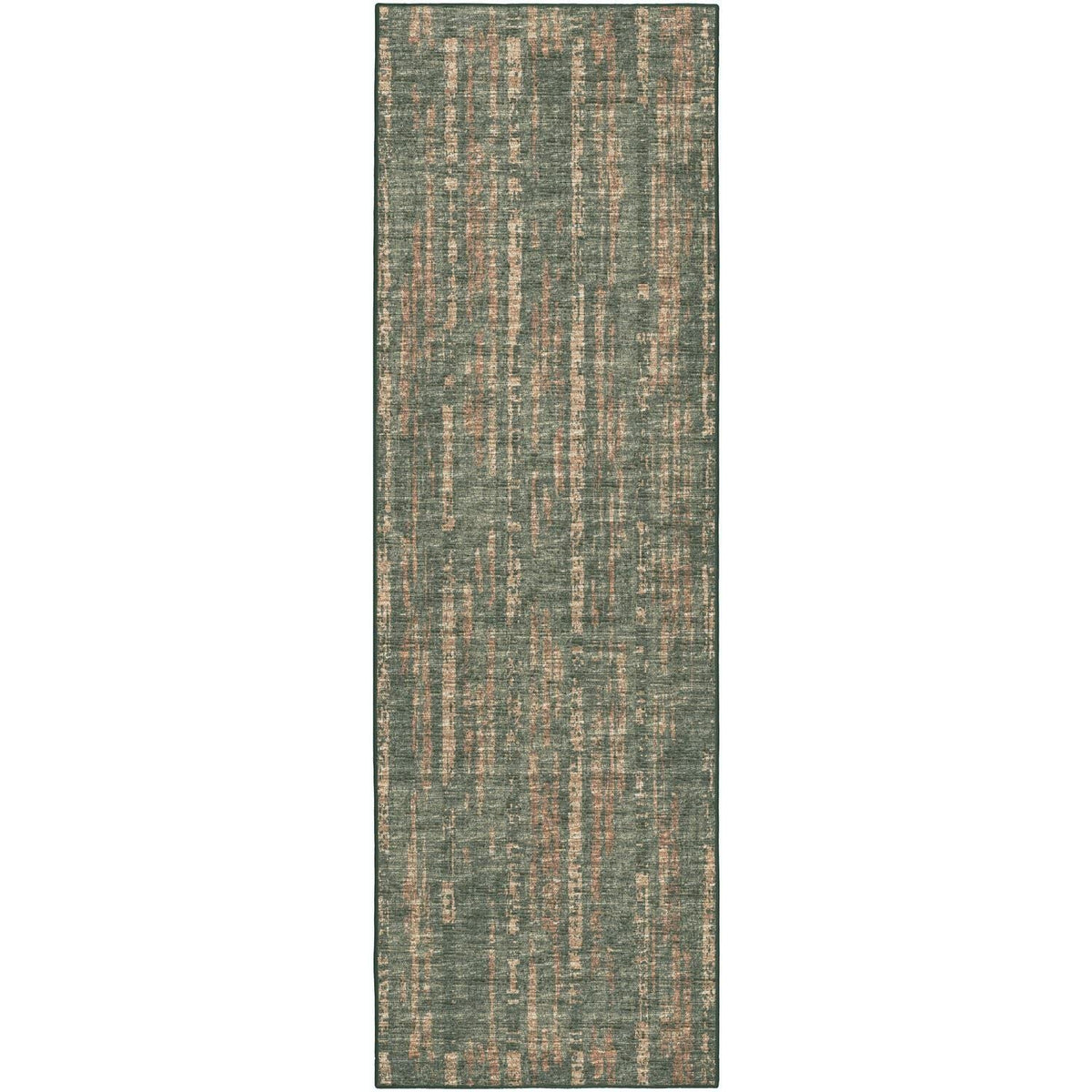 Winslow Wl6 Green Transitional Rug Runner 2' 6&quot; X 10'