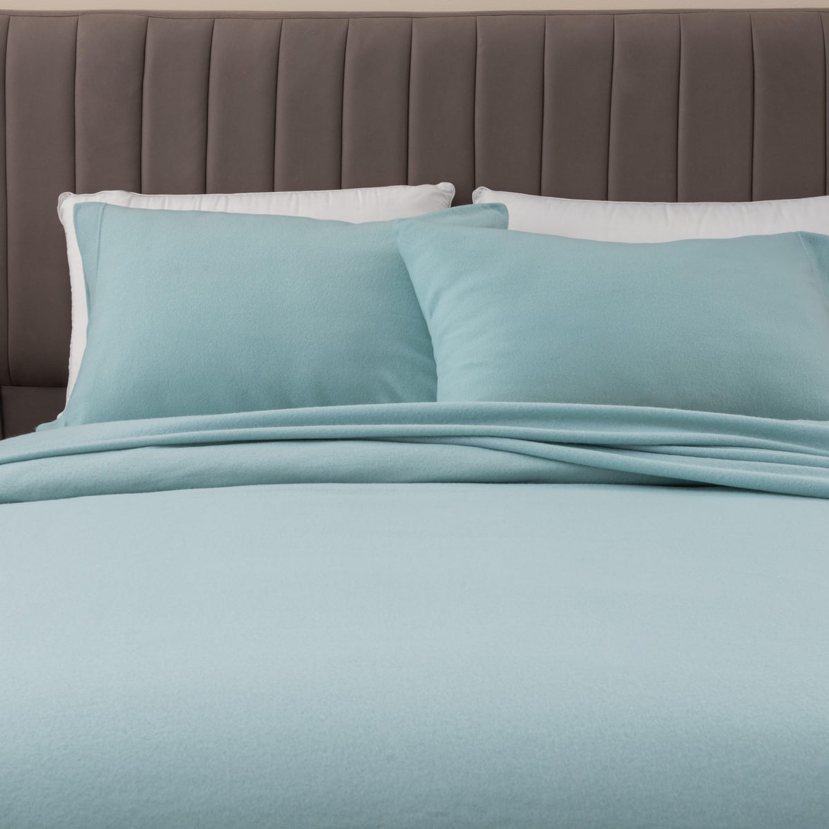 Great Bay Home Super Soft Twin Cloud Blue Micro Fleece Sheet Set  Cozy, Warm, Durable, Breathable, And Fluffy Bed Sheets  Microf