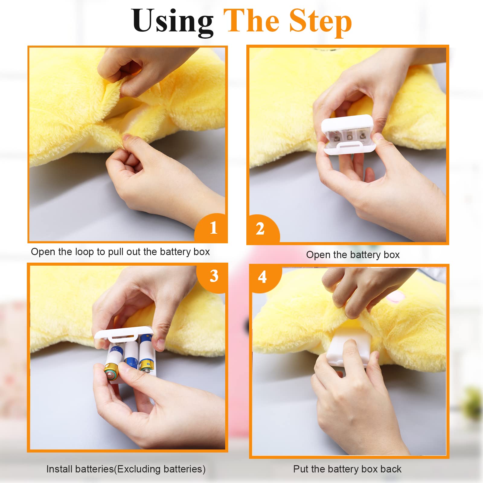 Kaheaum Twinkle Star Pillow, Decorative Throw Pillows Led Night Light Up Pillow Stuffed Animal Plush Toys Cute Pillows For Kids