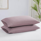 Southshore Fine Living, Inc. Pleated Lavender Pillow Cases Queen Size Set Of 2, Luxurious Brushed Microfiber Pillowcases For Ful