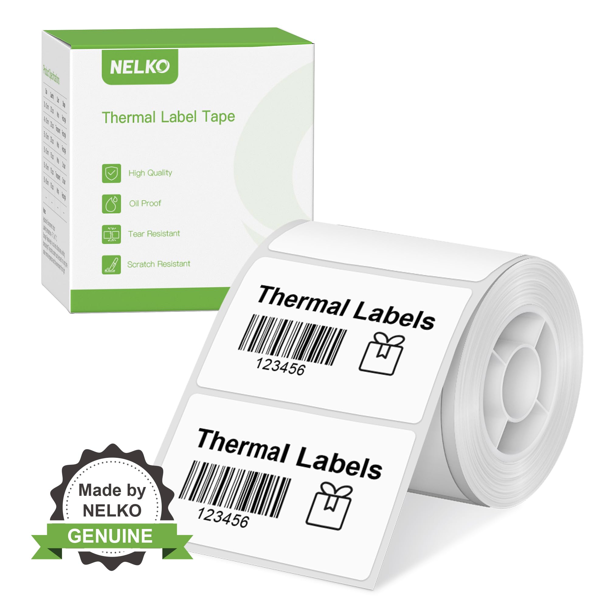 Thermal Labels For Nelko Pm220 Label Maker, 2' X 1.18' (50X30Mm) Thermal Sticker Label, Waterproof, Multi-Purpose Label Tape,