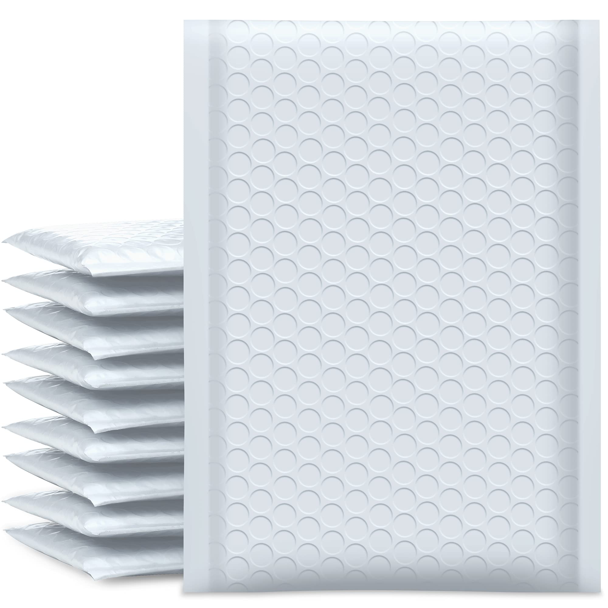 Ucgou Bubble Mailers 6X10 Inch White 25 Pack Poly Padded Envelopes Small Business Mailing Packages Opaque Self Seal Adhesive Wat