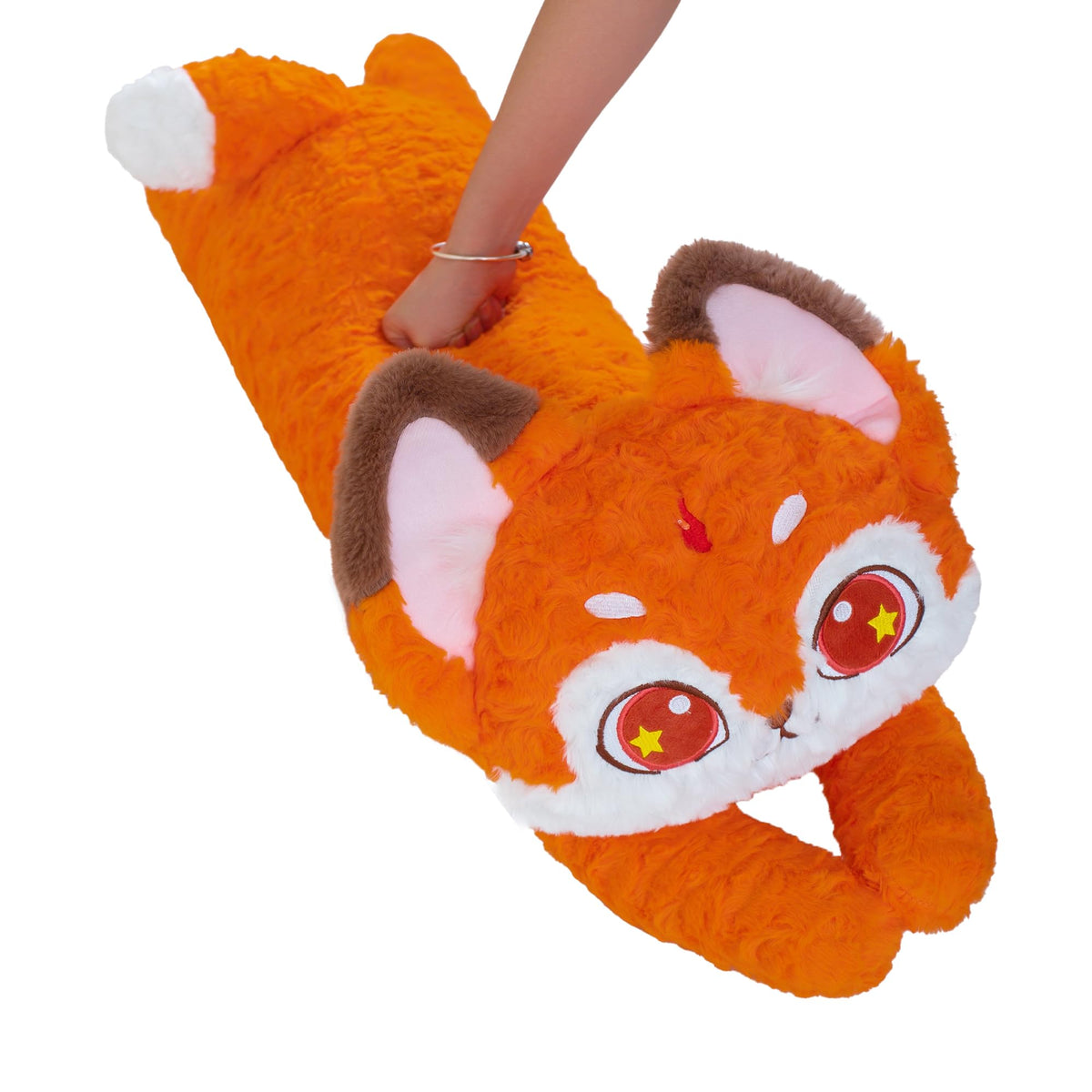 Long Fox Plush Toy Body Pillow, Fox Stuffed Animal Pillow Insert Soft Fox Decoration For Sofa Bed Birthday Gifts For Girlfriend
