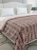 Monte Carlo Double Bed Heavy Winter Blanket Vibe Tribe 2 Ply 700 GSM | 4 KG, (240x220 CM), Rust