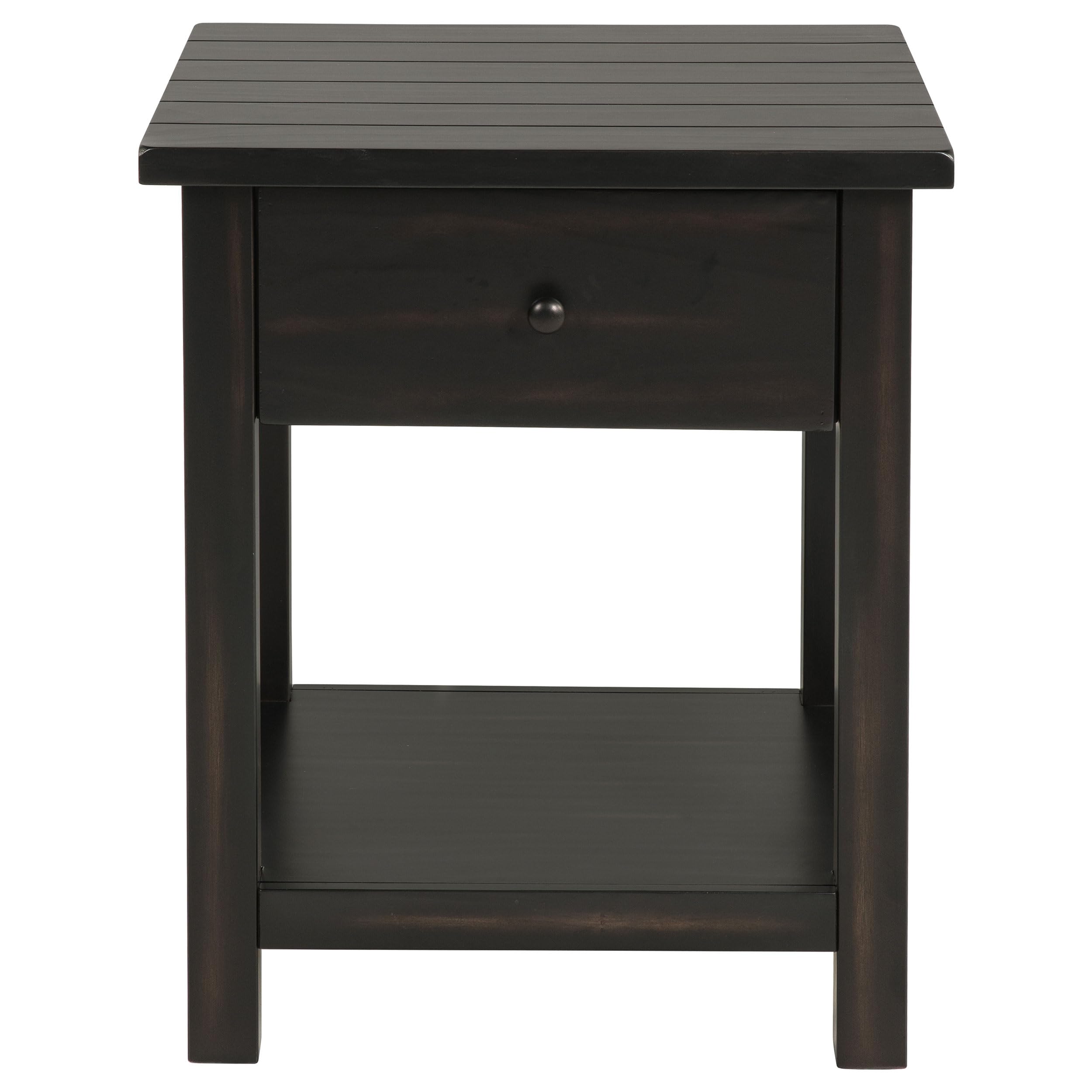 Coaster Home Furnishings Payne 1-Drawer Wood End Table with Shelf Java
