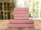 Elegant Comfort Luxury Soft Bed Sheets 1500 Premium Hotel Quality Microfiber Softness Wrinkle And Fade Resistant (6-Piece) Bedding Set, Queen, Dusty Rose