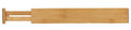 Cortesi Home Traci Natural Bamboo Spring Loaded Adjustable Drawer Dividers, Set of 4, Brown