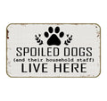 Uinhmop 17'X30' Spoiled Dogs Live Here Retro Decorative Doormat,Funny Dog Welcome Floor Mats Decor For Home Kitchen Living Roo