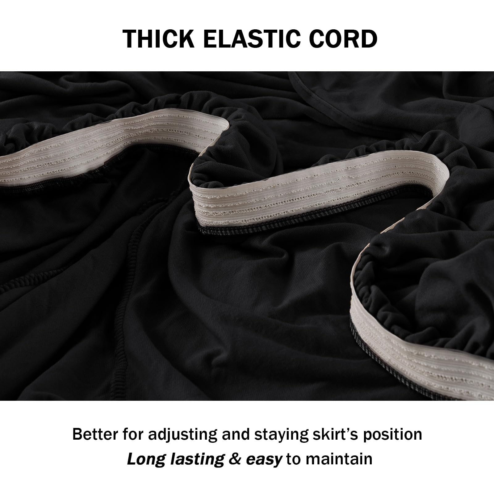 Niceec Loveseat Cover Super Soft 1-Piece Black Slipcover For Loveseats Stretch Universal Spandex Couch Covers For Living Room Easy Fit Washable Furniture Sofa Protector With Skirt