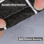 Spotjoy Rectangle Table Cloth, Elastic Fitted Flannel Backed Plastic Table Covers For 8 Foot Folding Tables, Waterproof Vinyl Ta