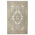 Rizzy Home Alora Decor Makalu 9' X 12' Oriental Medallion Gray/Natural Hand-Tufted Area Rug