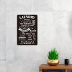 Funny Laundry Room Quote Metal Tin Sign Wall Decor, Laundry Prayer Grant Me The Serenity To Accept Laundry Room Sign For Home De