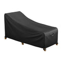 Ibirdie Outdoor Lounge Chaise Chair Cover 70L X 28W X 34H Inch Waterproof Patio Furniture Covers Lawn Pool Chair Cover 1 Pack Black
