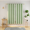 Natus Weaver Buffalo Check Curtains 72 Inches Long Basement Green And White Gingham Plaid Kitchen Window Curtain Panels Living R