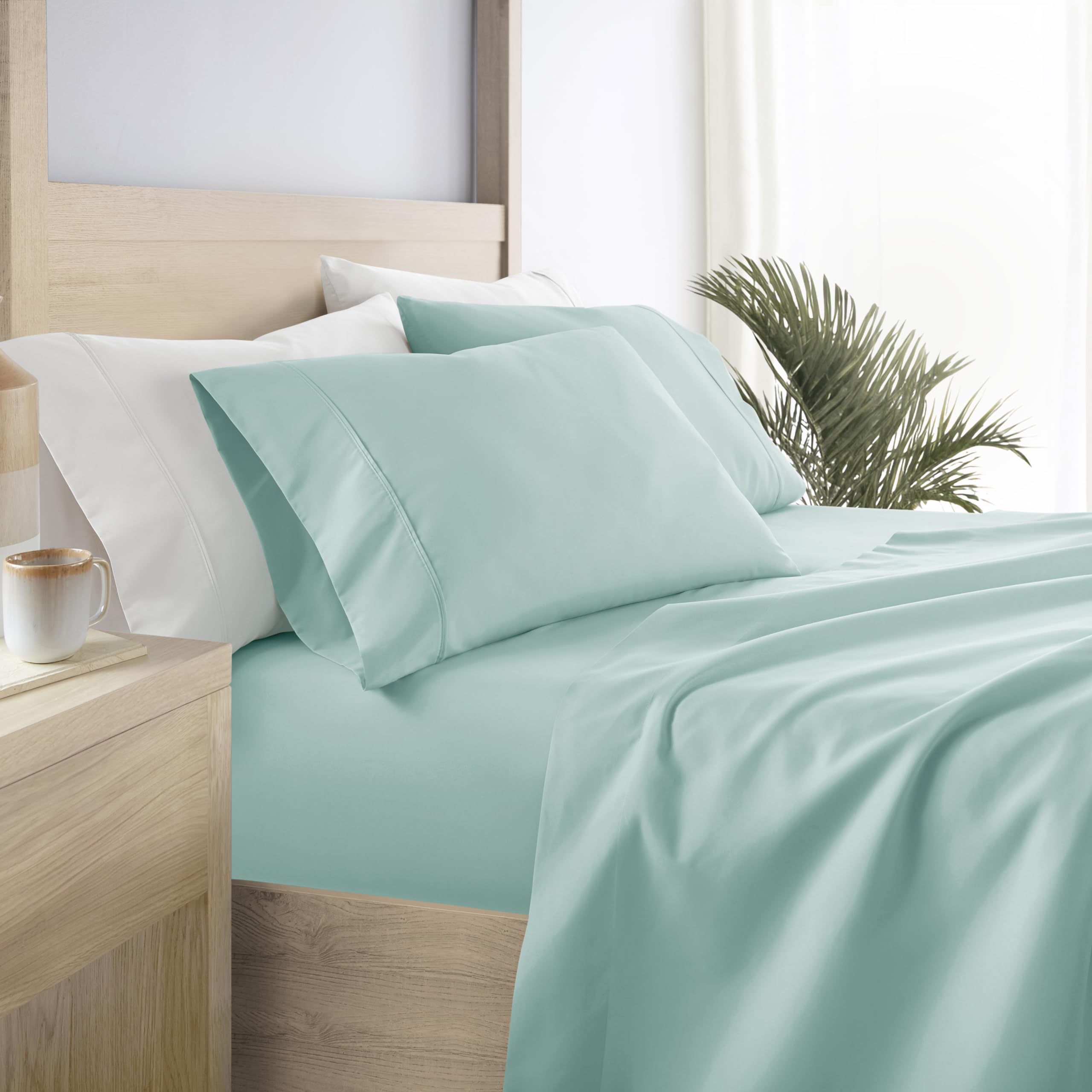 Linen Market Bed Sheets For Full Size Bed (Aqua) - Sleep Better Than Ever With These Soft And Cooling Full Sheets - Deep Pocket