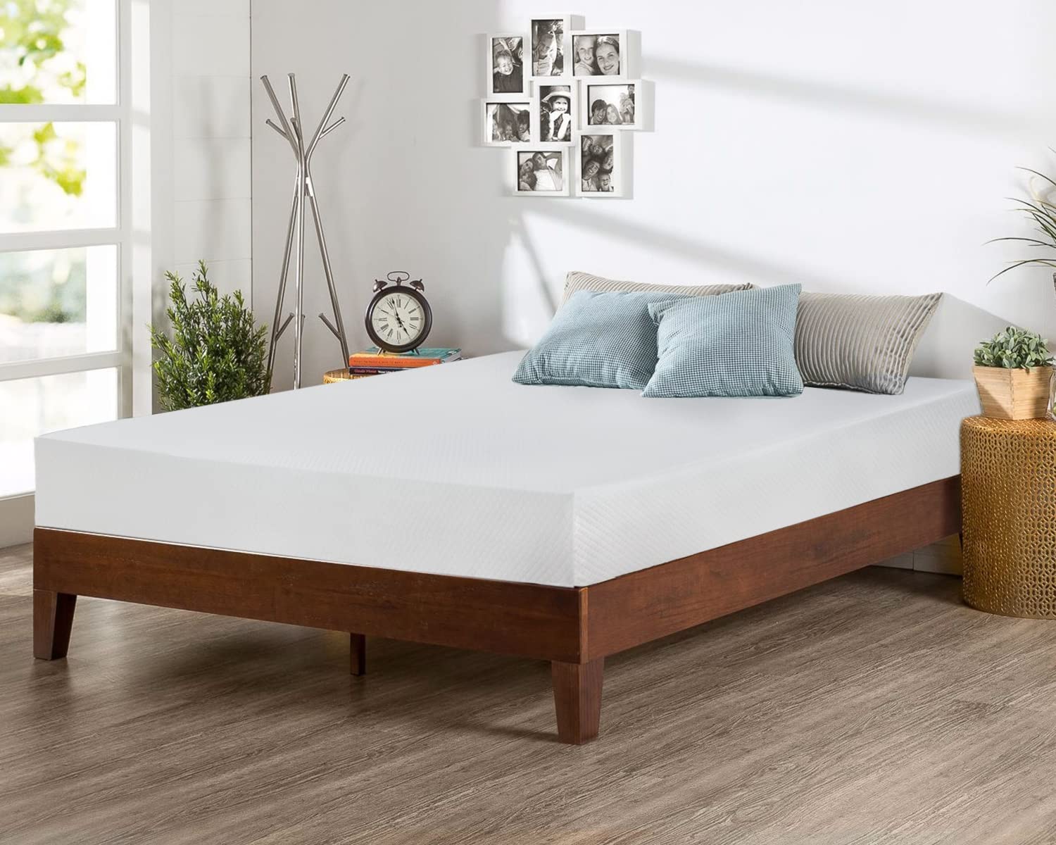 Queen Mattress 6 inch Gel Memory Foam Mattress Queen Mattresses Medium Firm Mattresses for Cool Sleep Relieving Pressure Relief 