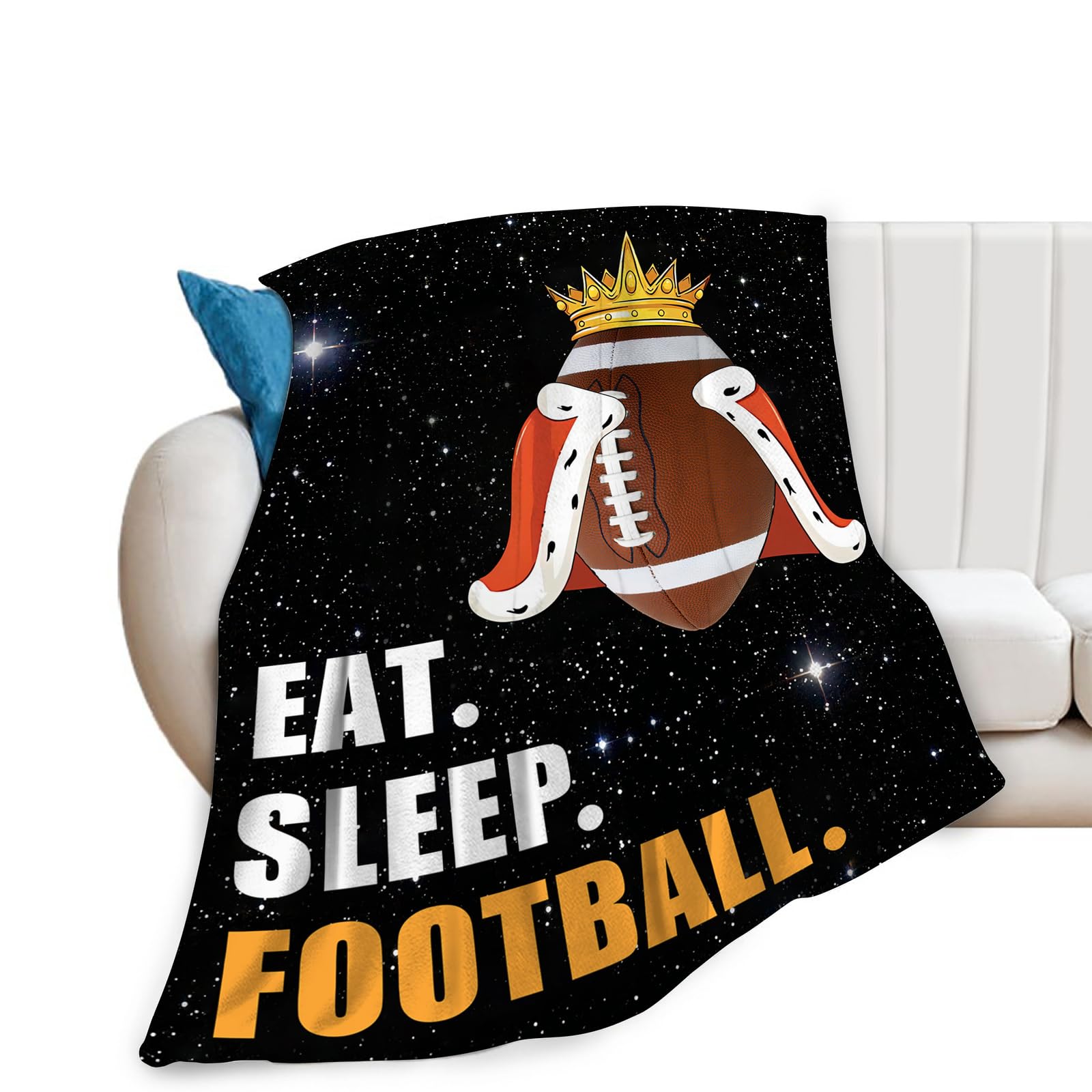 American Football Blanket Plush Cozy Sports Throw Blankets For Girls Boys Women Men Kids Flannel Fleece Ultra Soft Fuzzy Party B